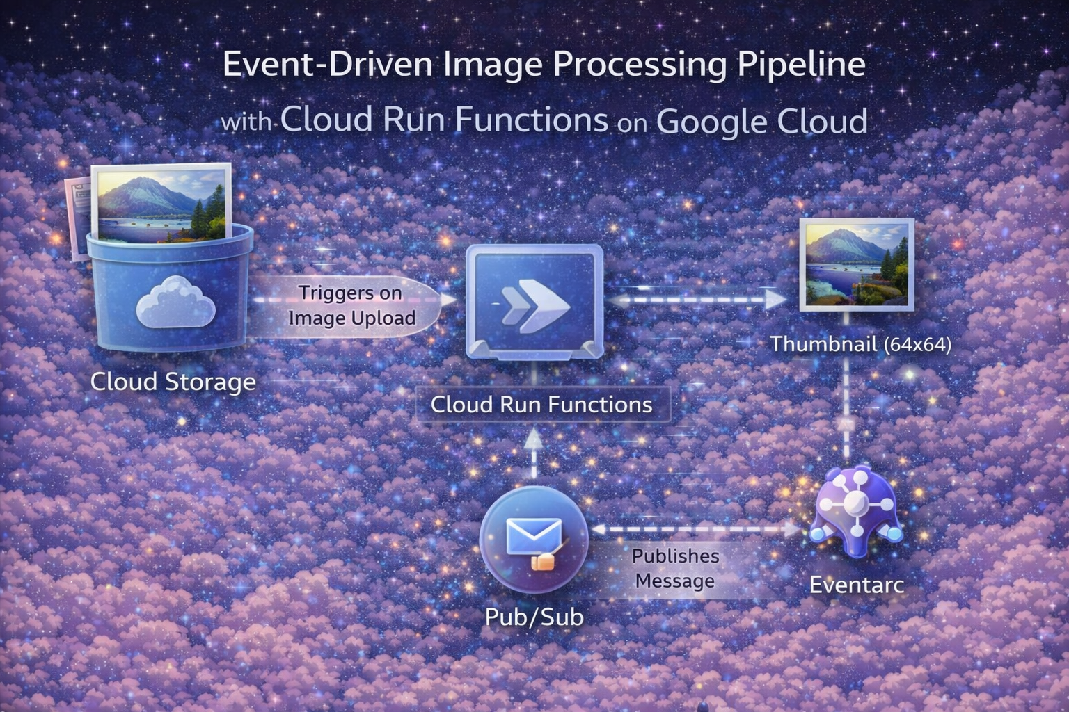 Event-Driven Image Processing Pipeline on Google Cloud