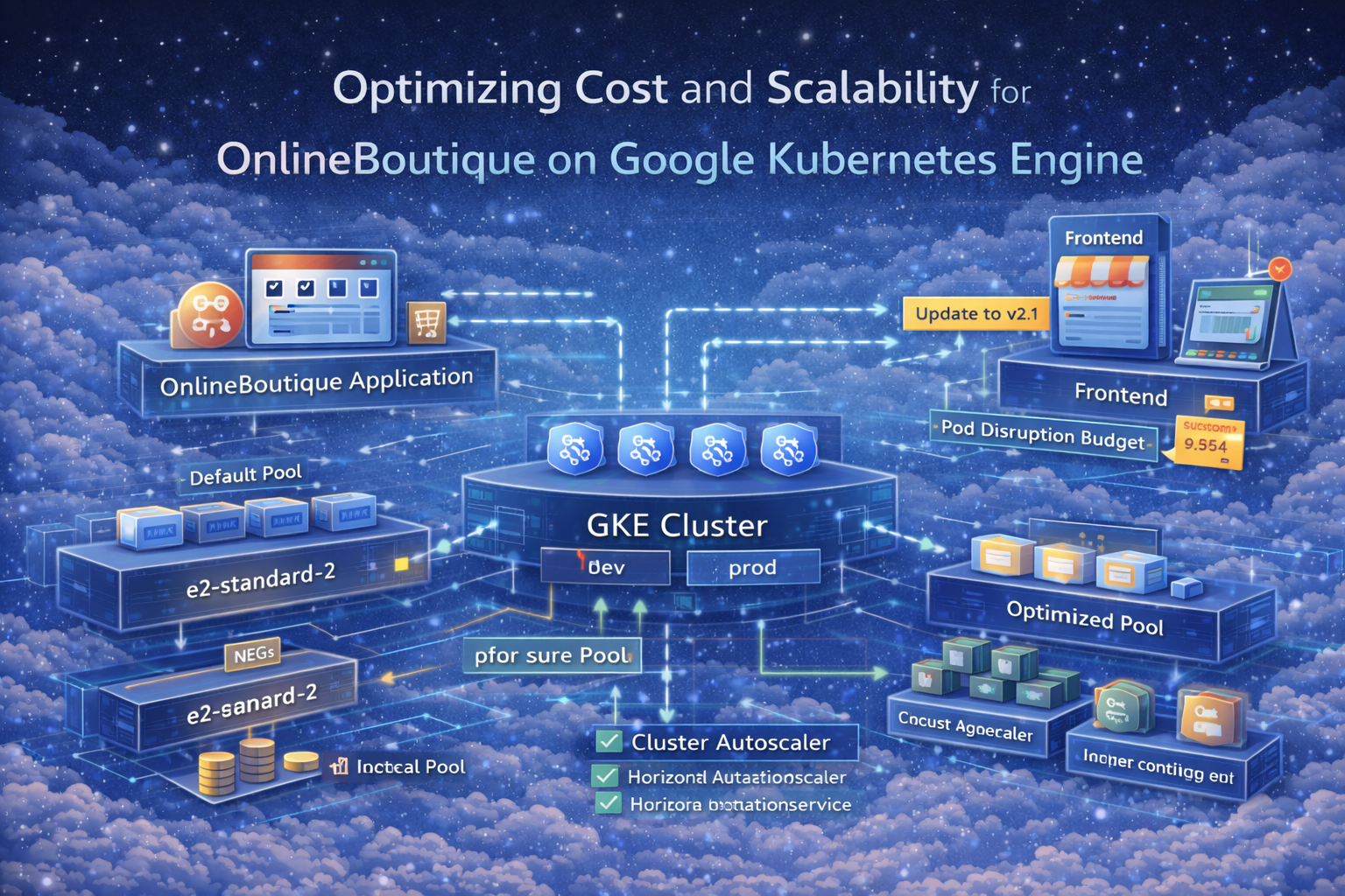 Optimizing Cost and Scalability for OnlineBoutique on Google Kubernetes Engine