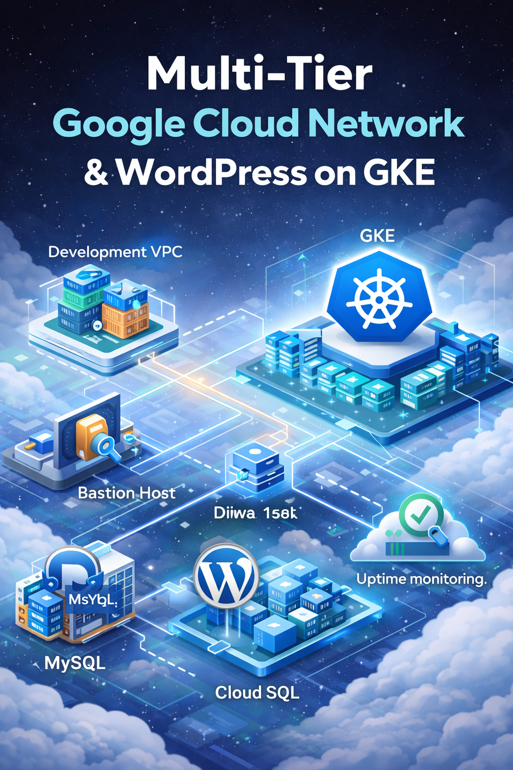 Multi-Tier Google Cloud Network and Kubernetes WordPress Environment