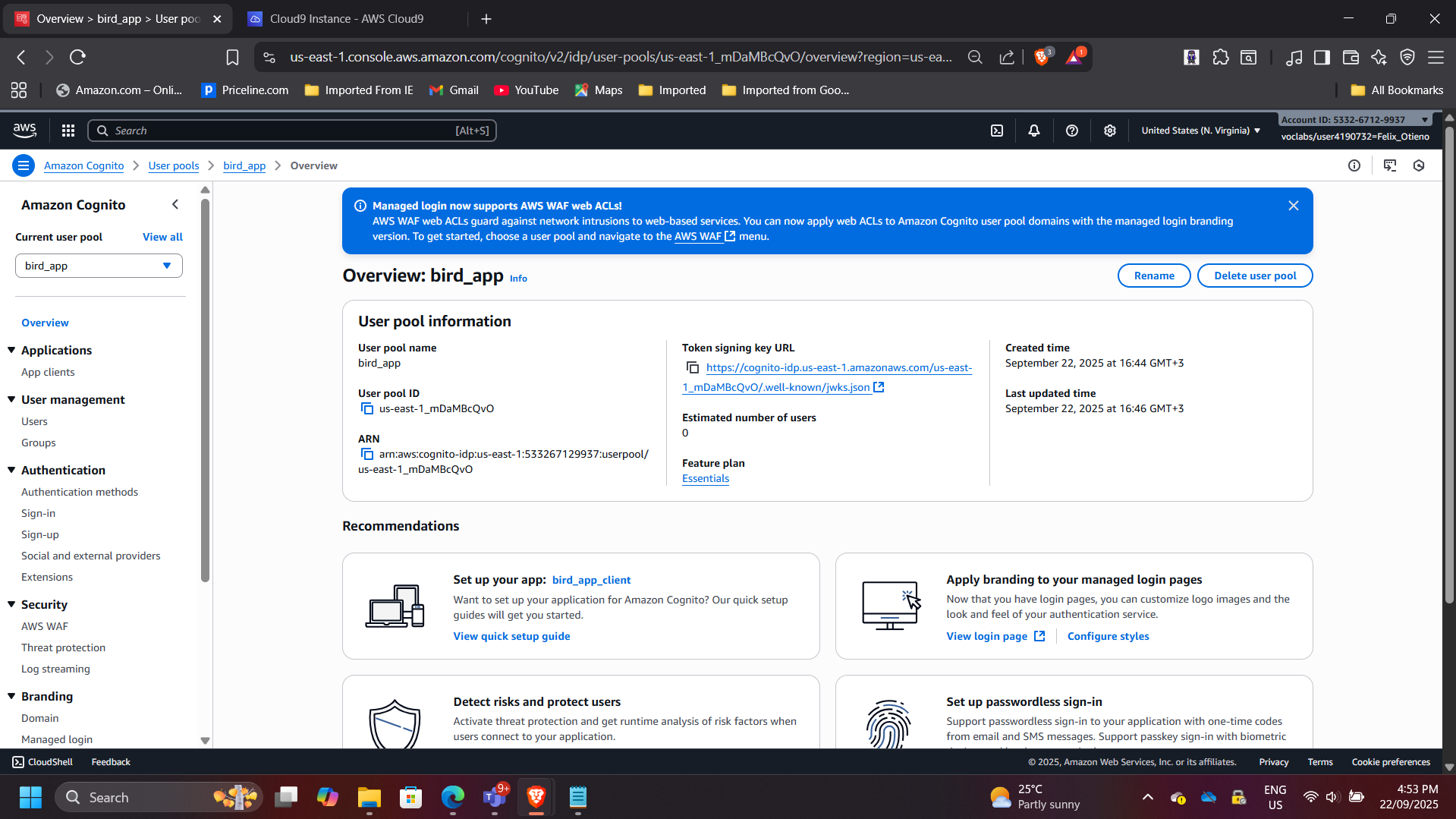 Cognito User Pool