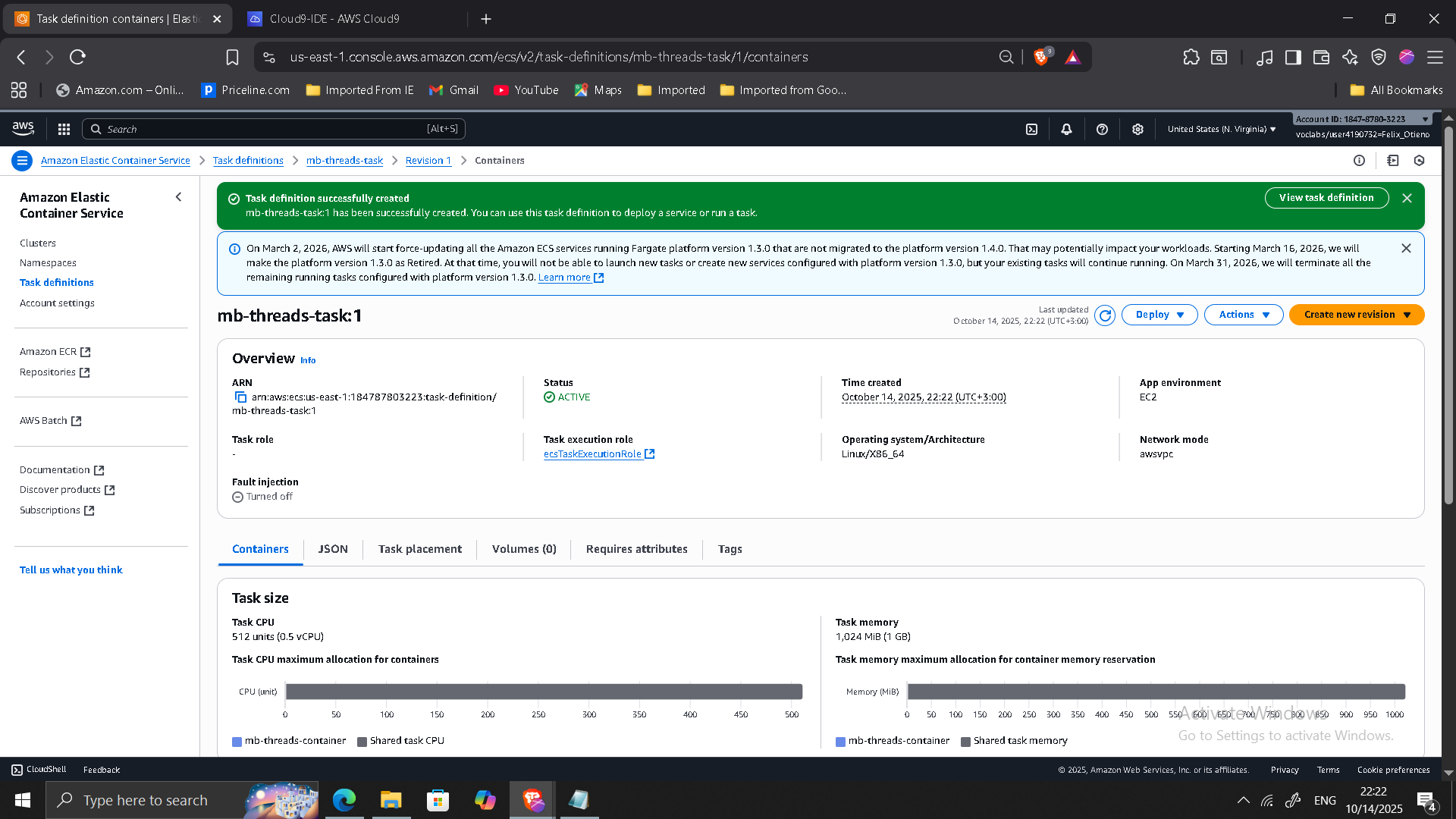 ECS Task Definitions