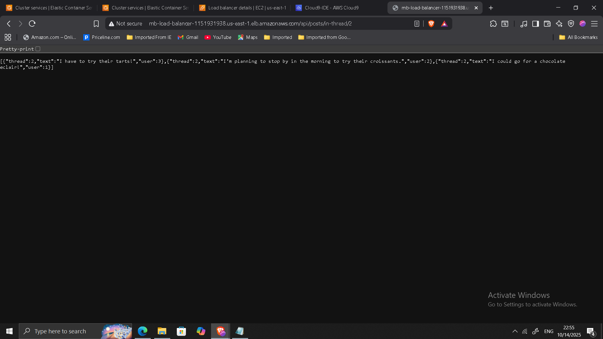Microservices API Response