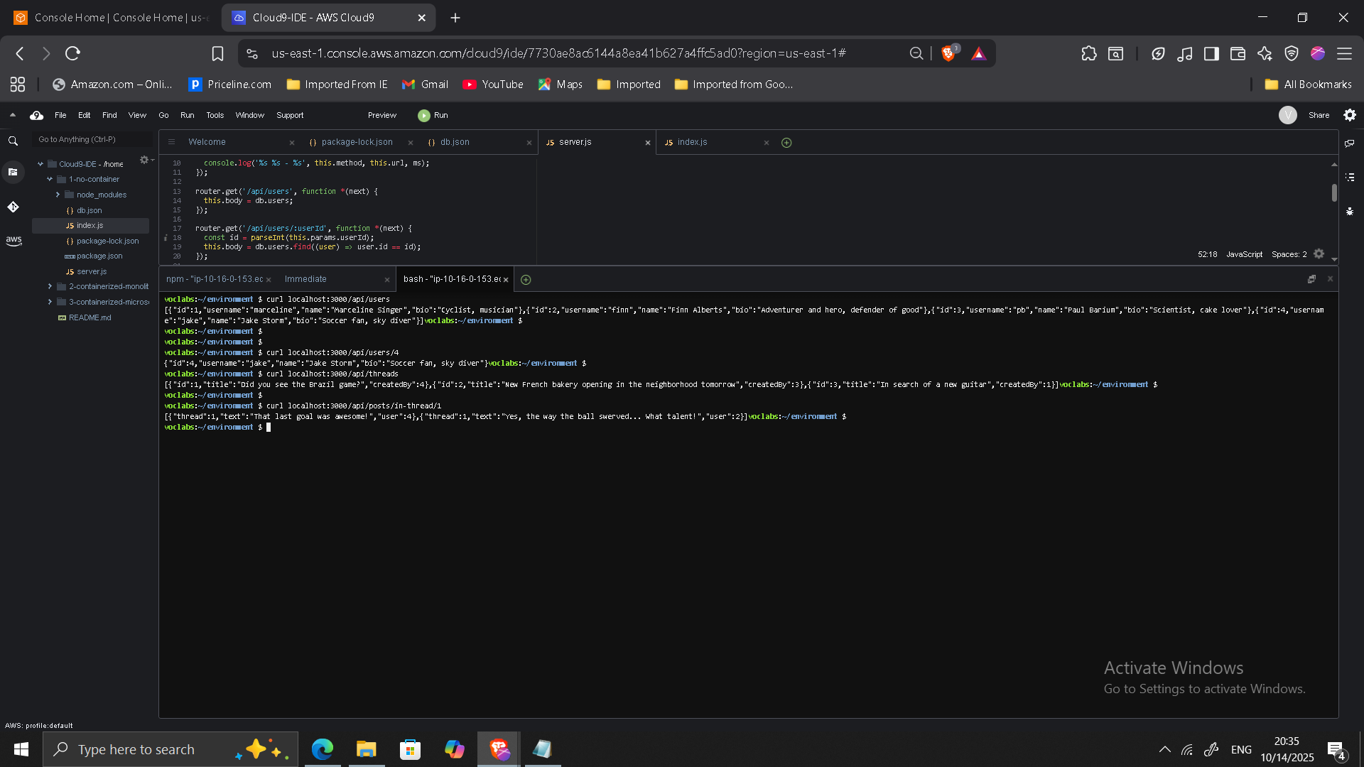 API Testing via Curl