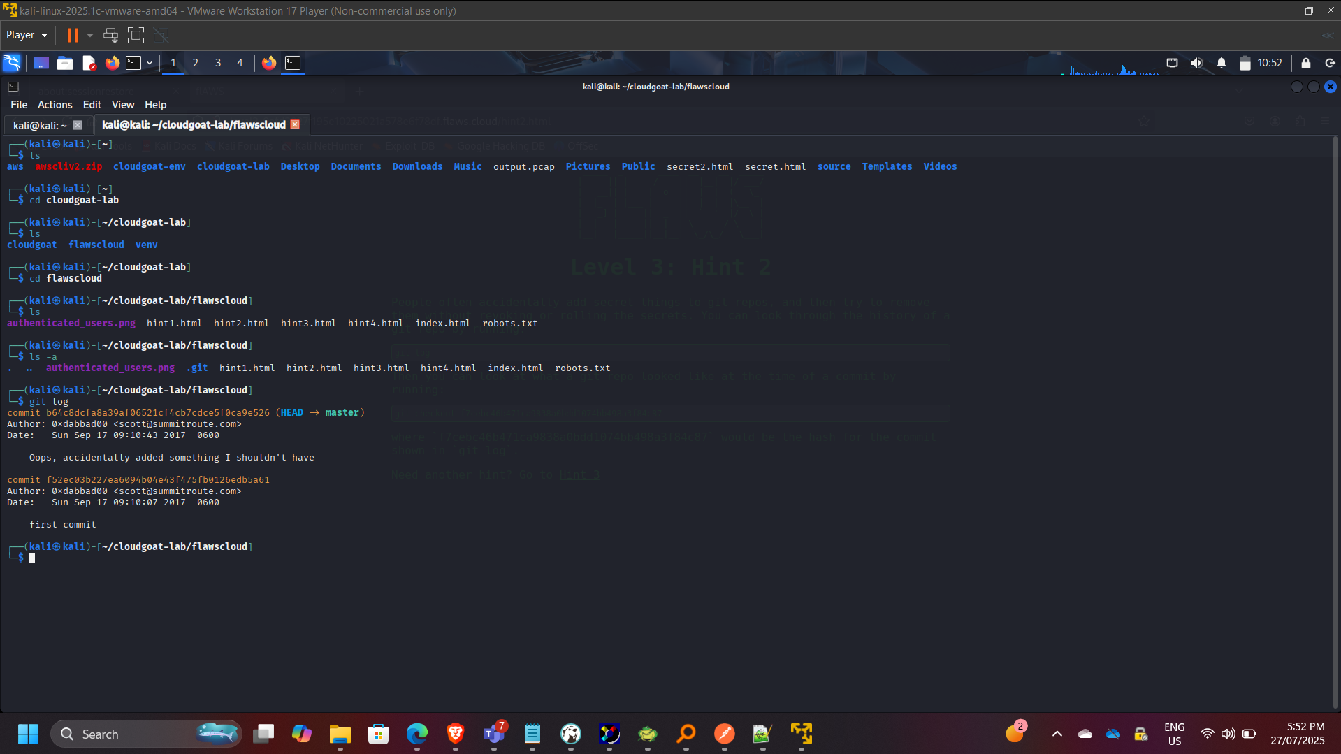 Git History Revealing Secrets