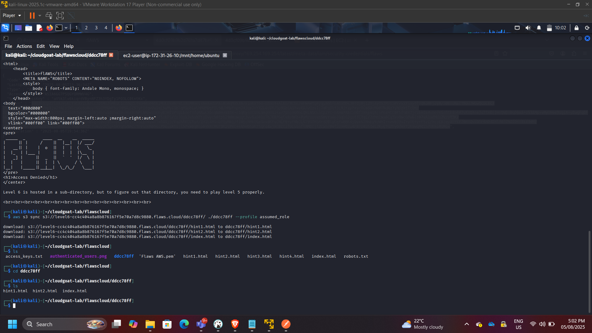 S3 Access via Metadata Role