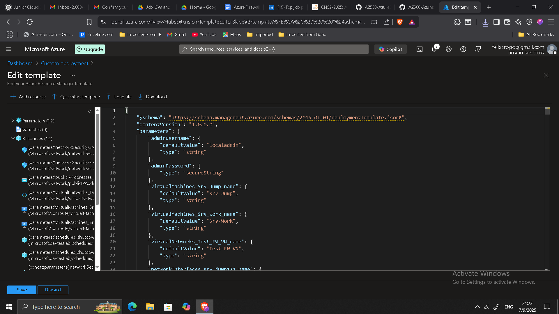 Azure Deployment Template