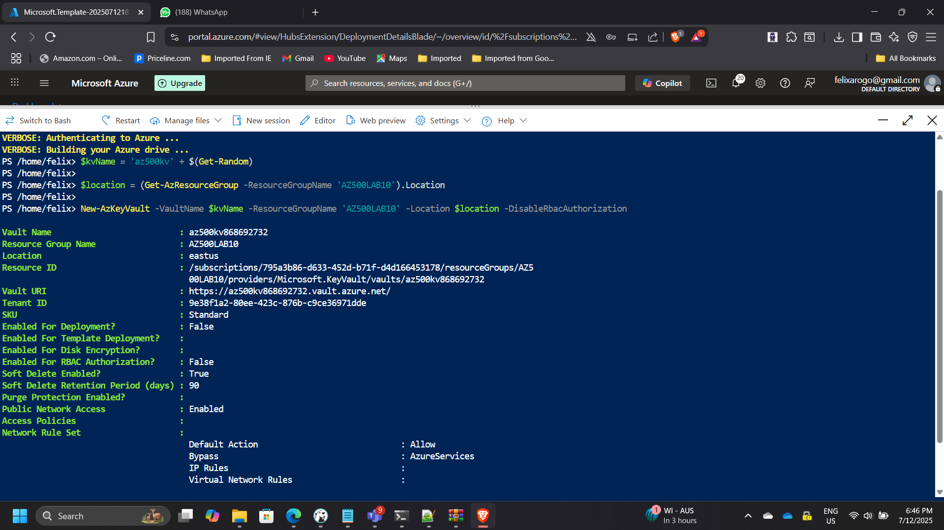 Key Vault Configuration