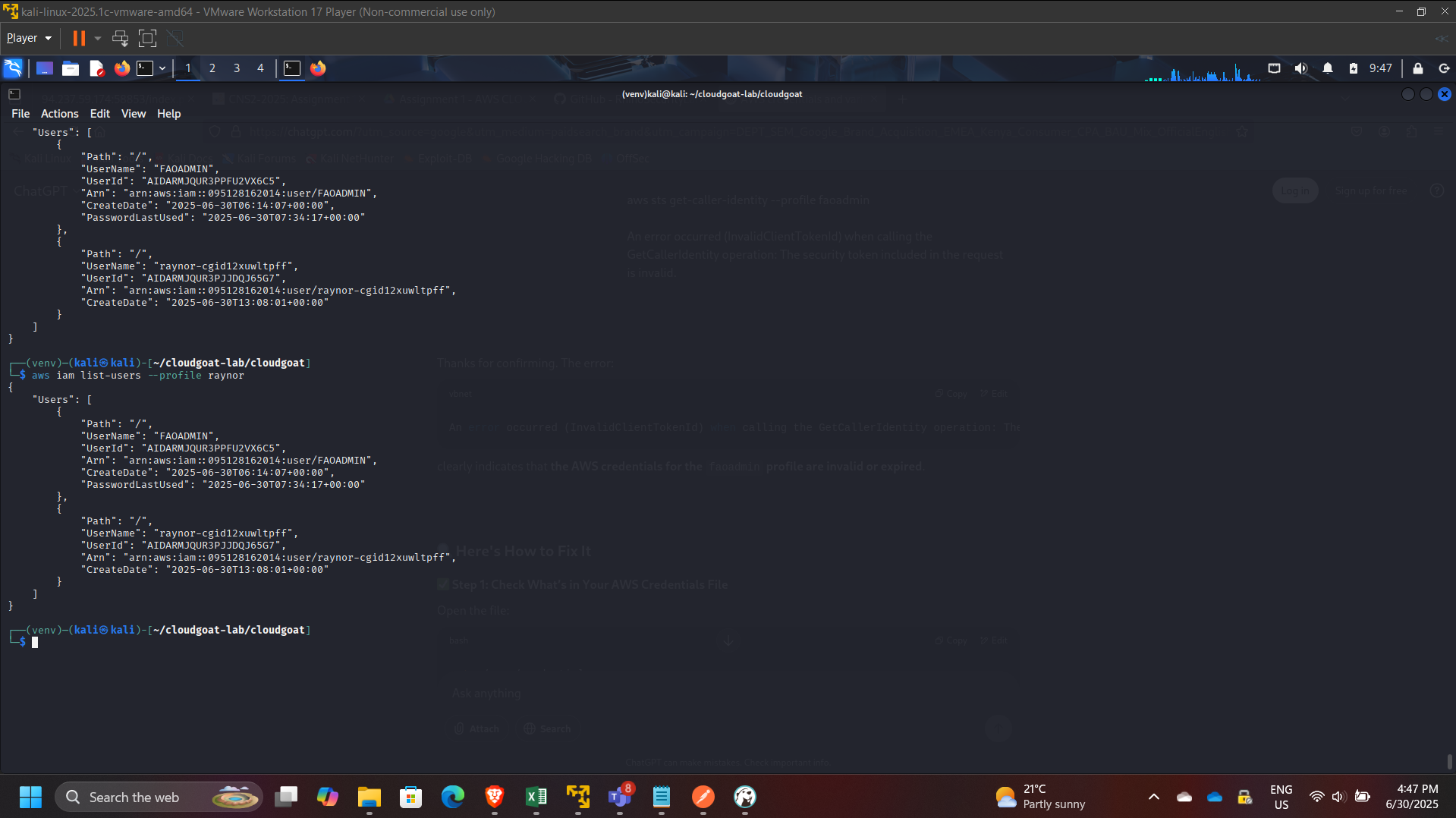 List Users After Escalation