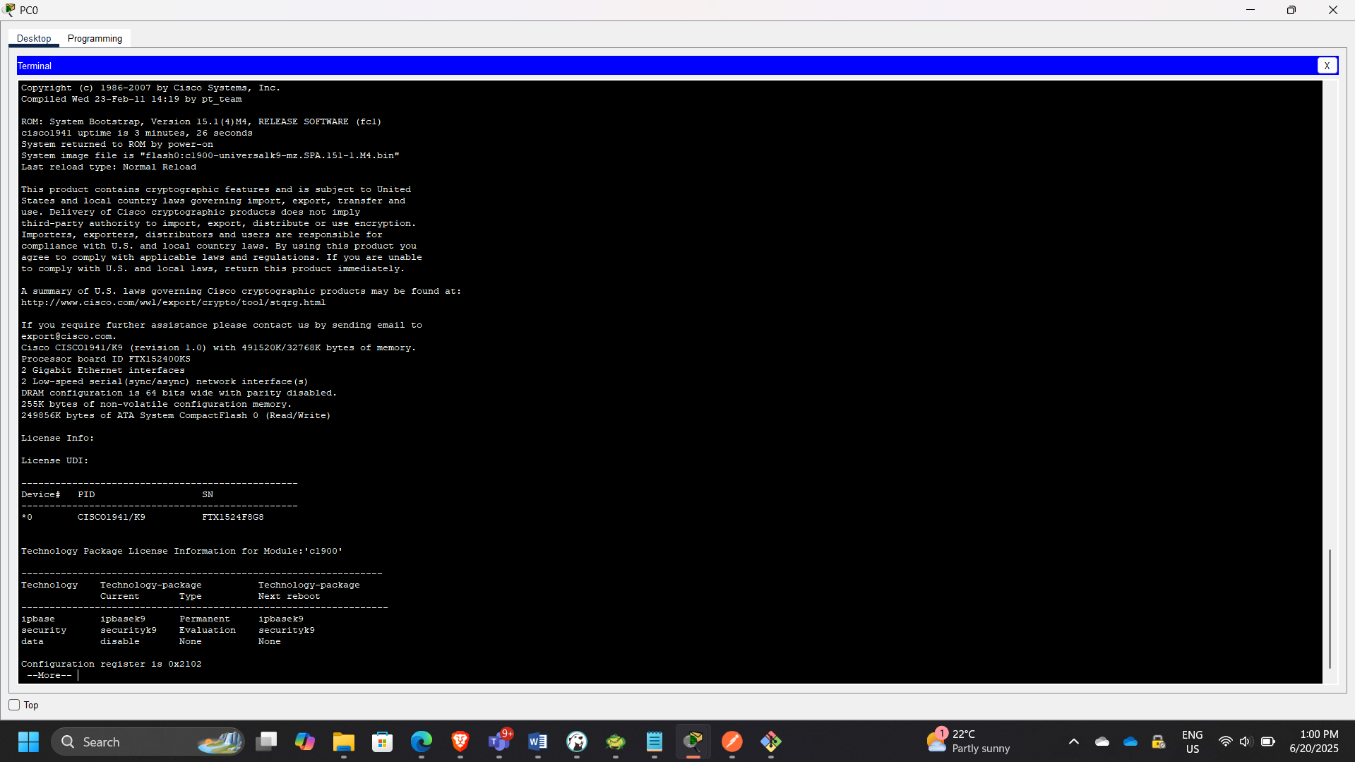 Security Enabled Output