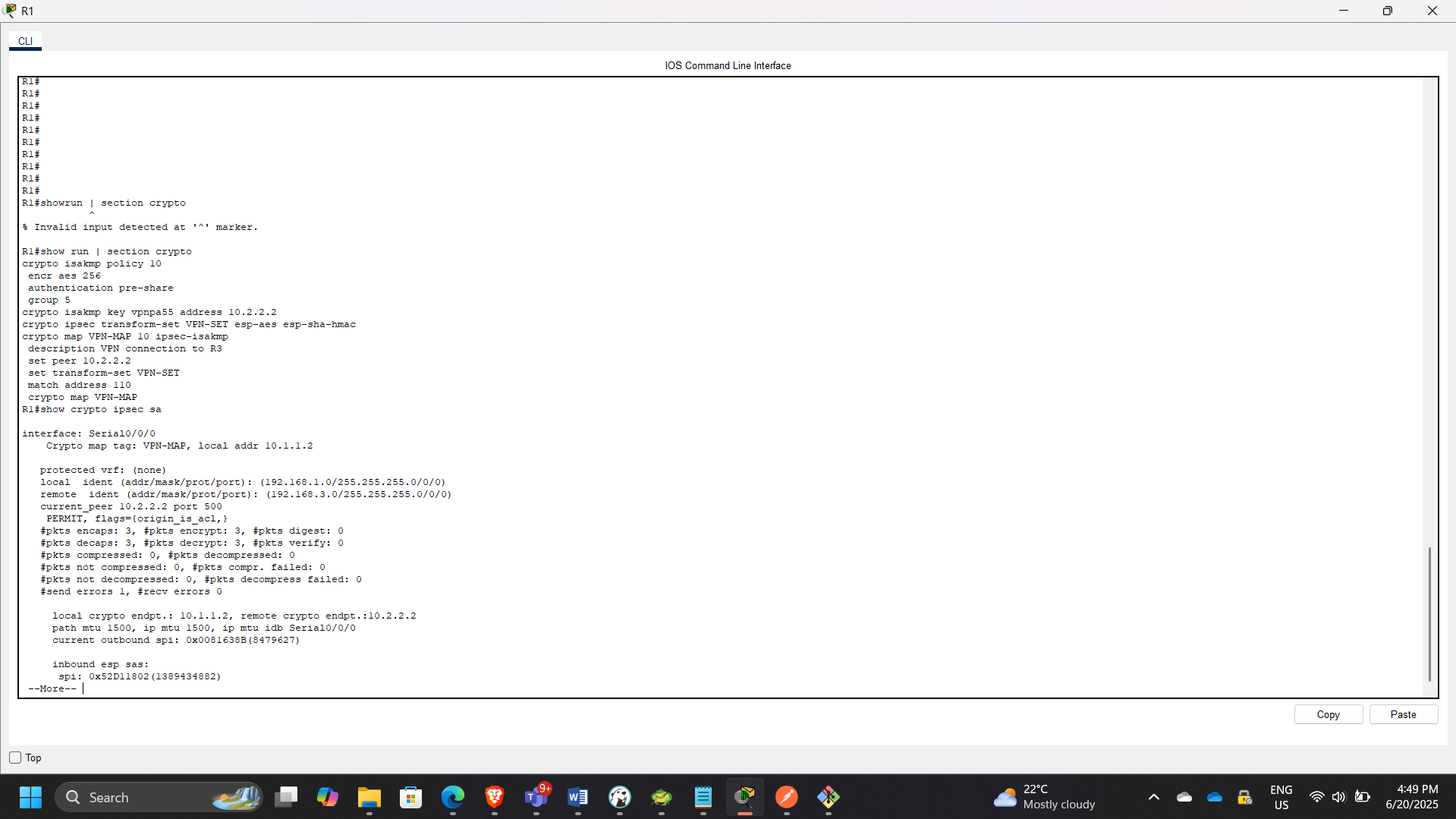 IPsec SA After Traffic