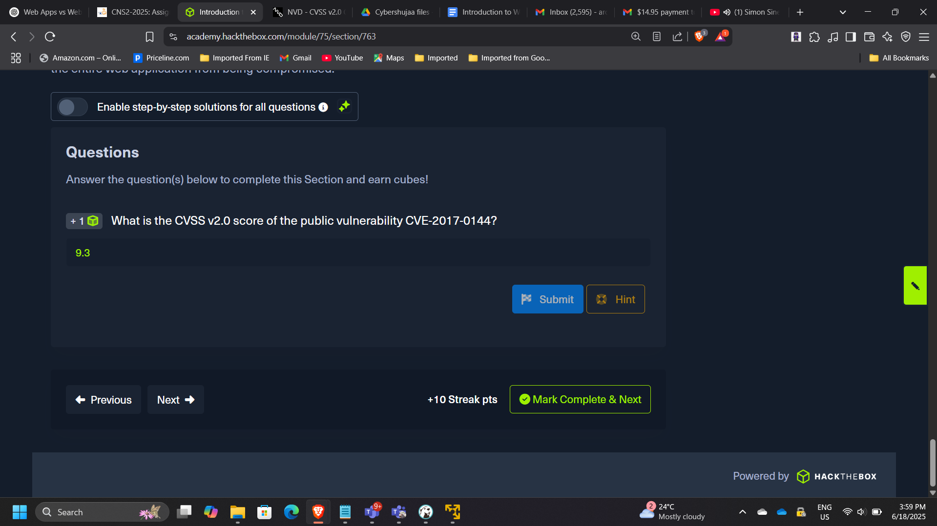 CVSS Scoring Reference