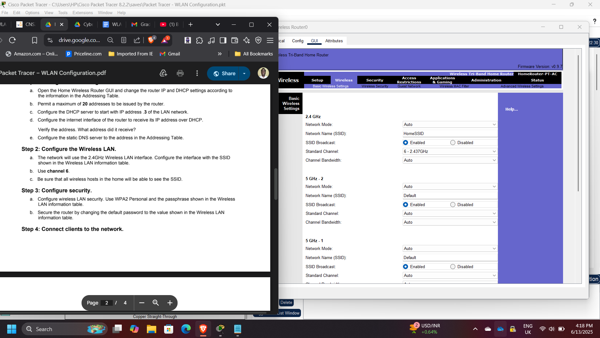 Home Router WLAN Configuration