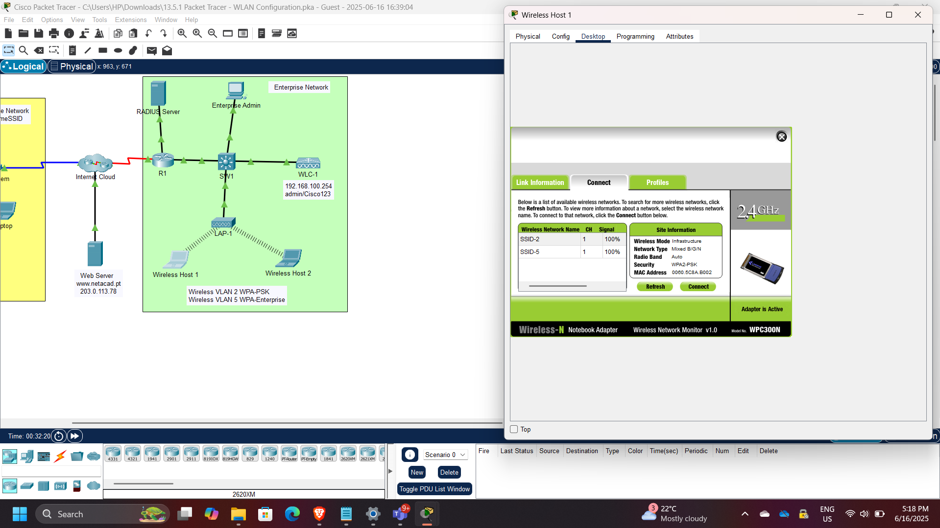 Wireless Client Connection